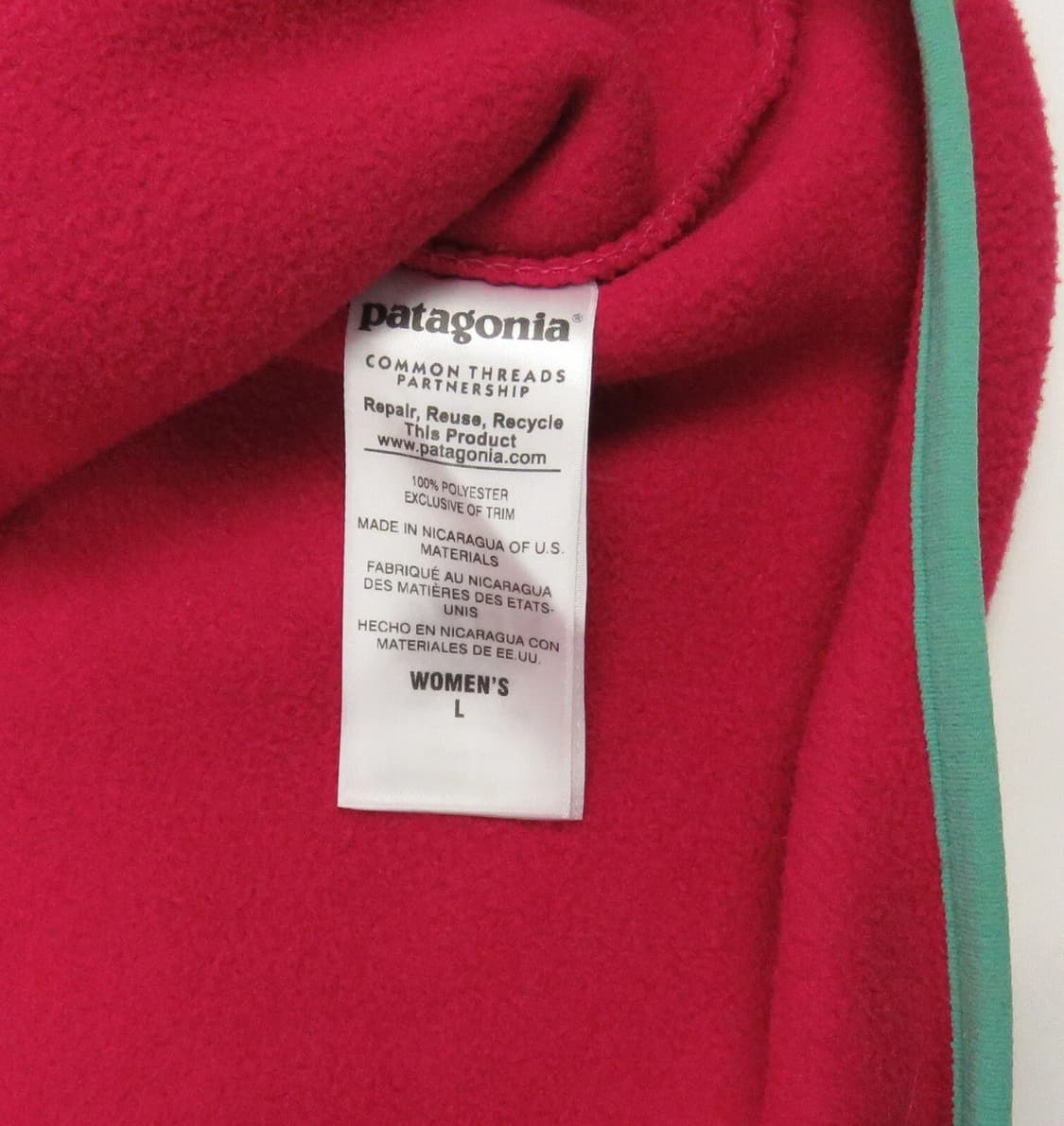 10s 파타고니아 우먼스 신칠라 스냅-T 핫핑크/민트 상품이미지4