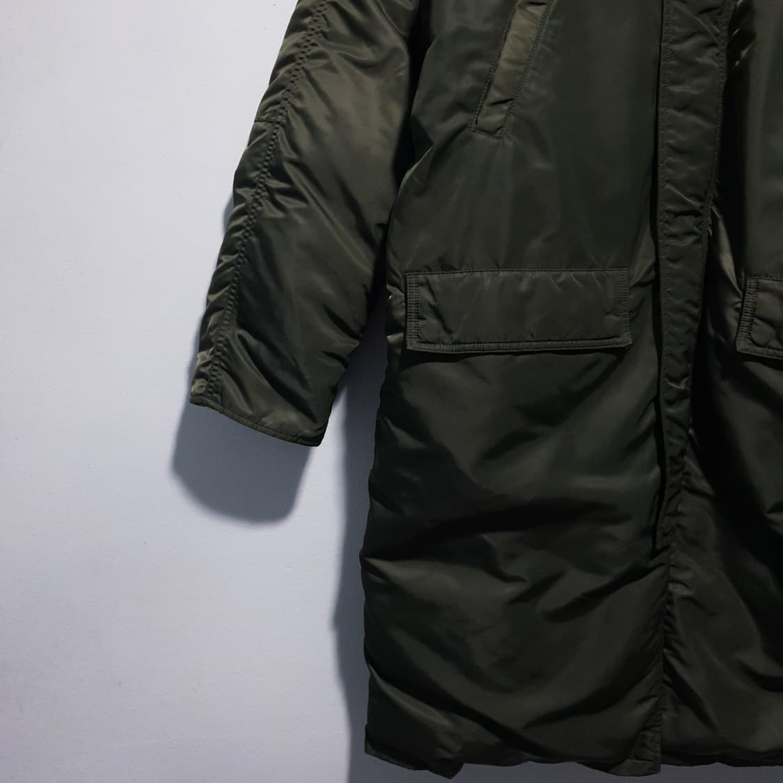 쇼트 X 앤더슨벨 N-3B 파카 덕다운 롱패딩 세이지 awa101u 상품이미지4
