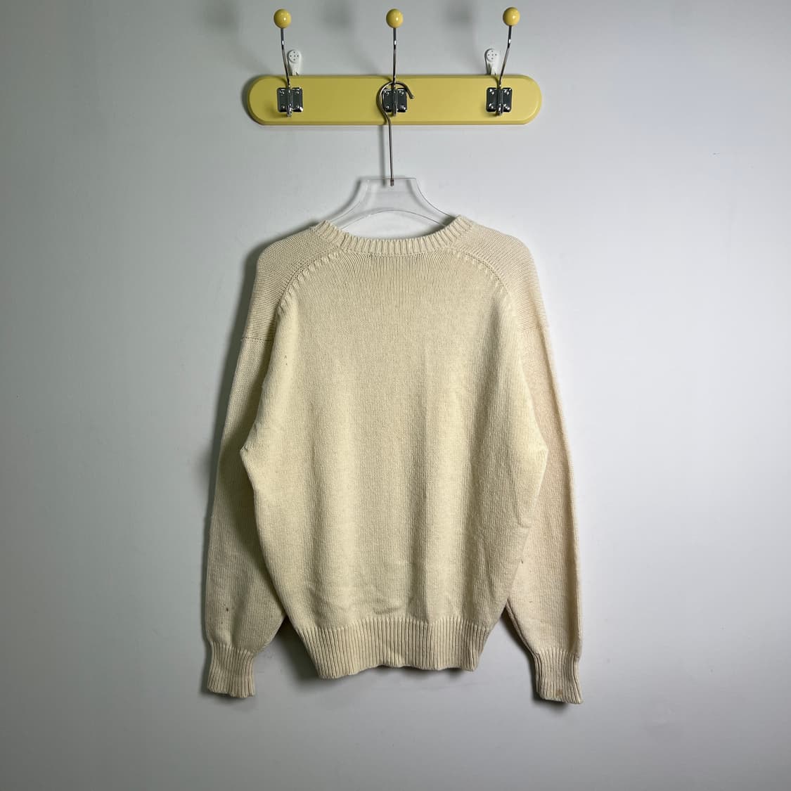 90's 꼼데가르송 옴므 아이보리 울 니트 스웨터  상품이미지2