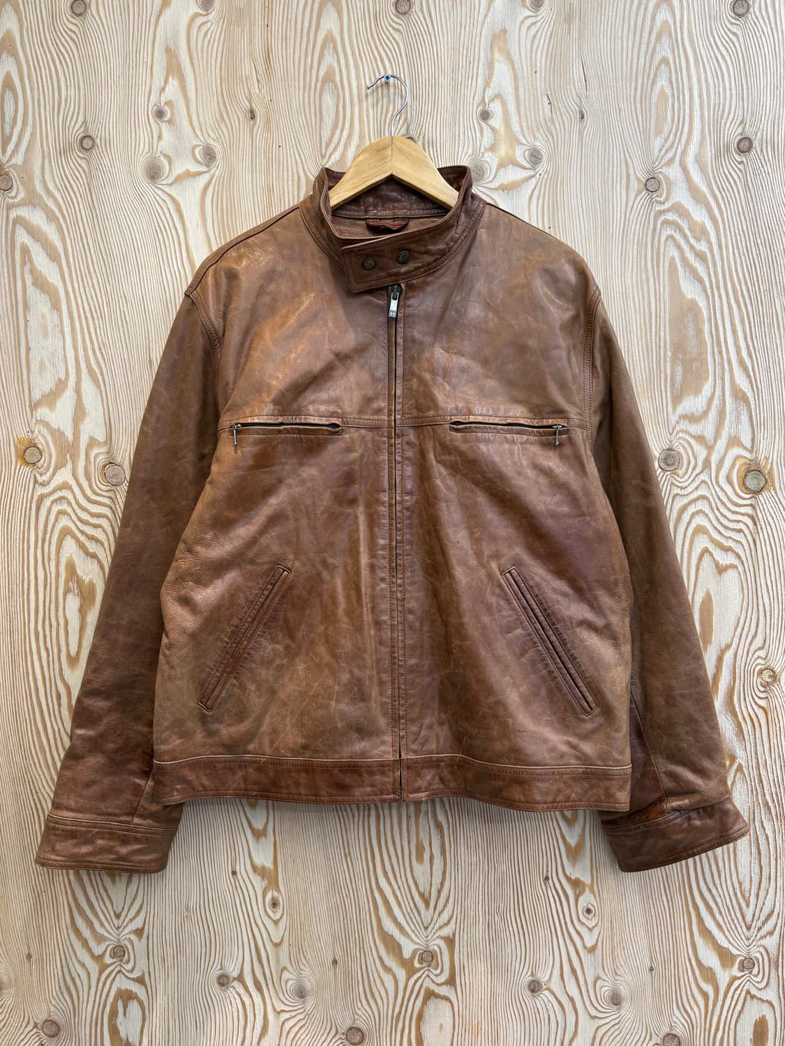 타미힐피거 레더 자켓 상품이미지1