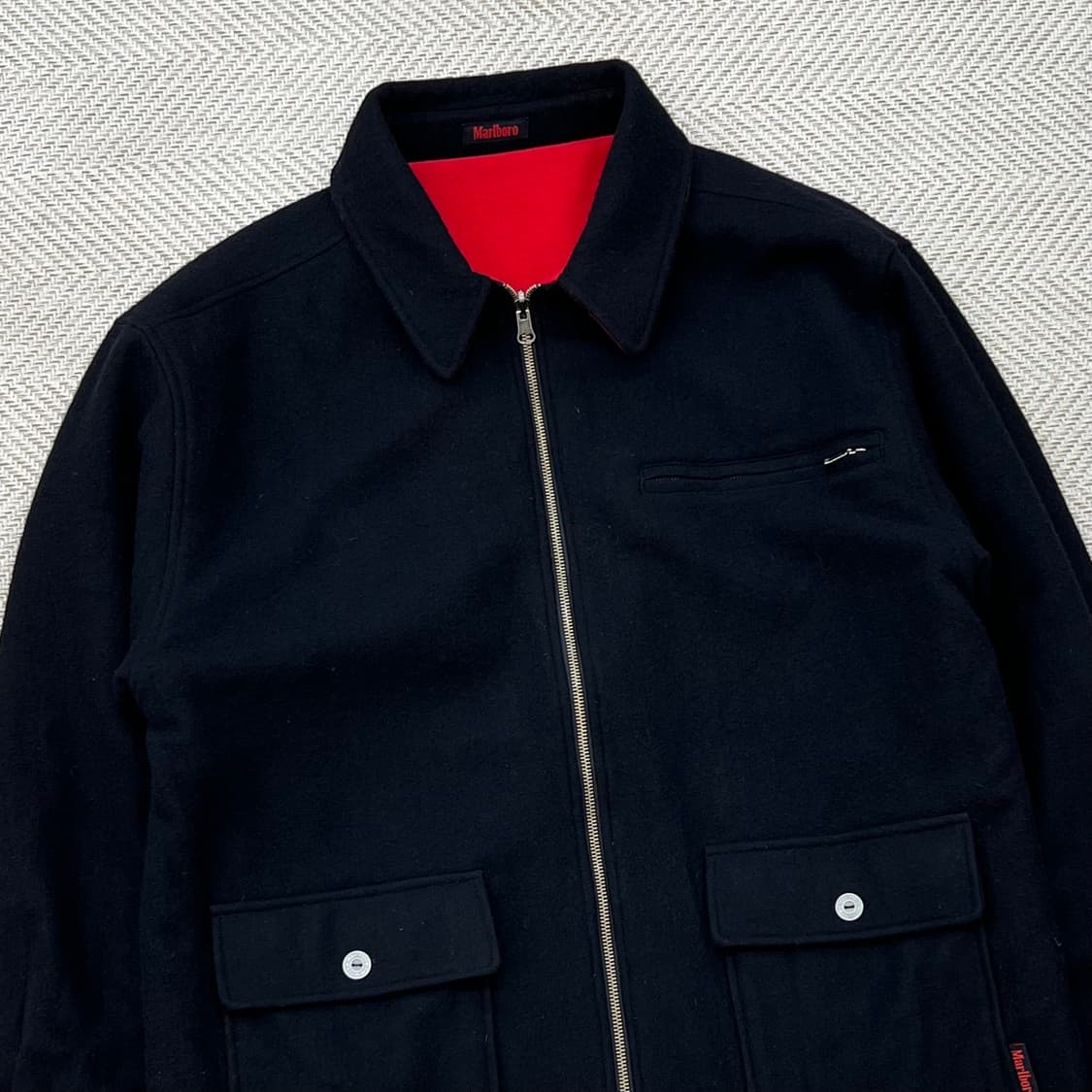 말보로 리버시블 울 자켓 r2636 상품이미지6