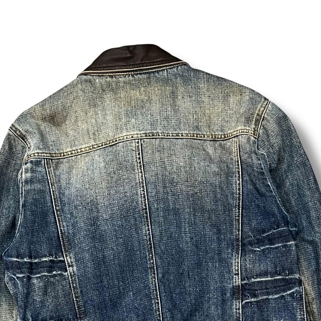 돌체앤가바나 레더 카라 데님 트러커 자켓 +명품감정서 y13910 상품이미지6