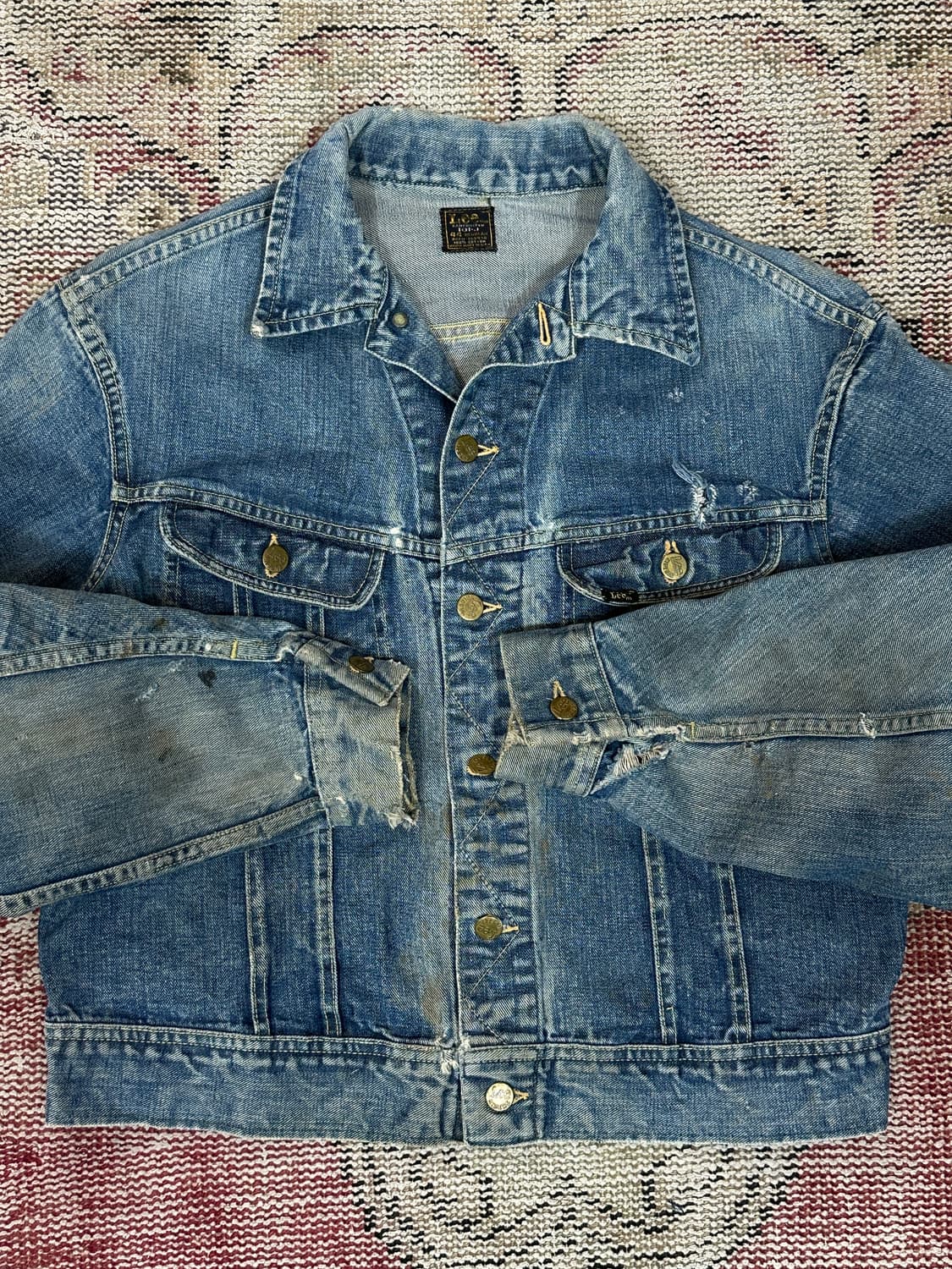 60's OG Lee 리 101J 데님 자켓 리 청자켓 상품이미지7