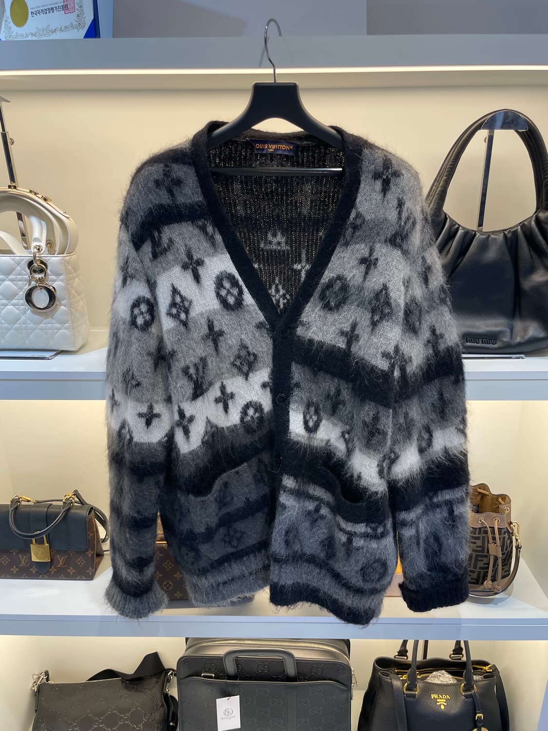 [백화점판/XL] 루이비통 모헤어 가디건 상품이미지1