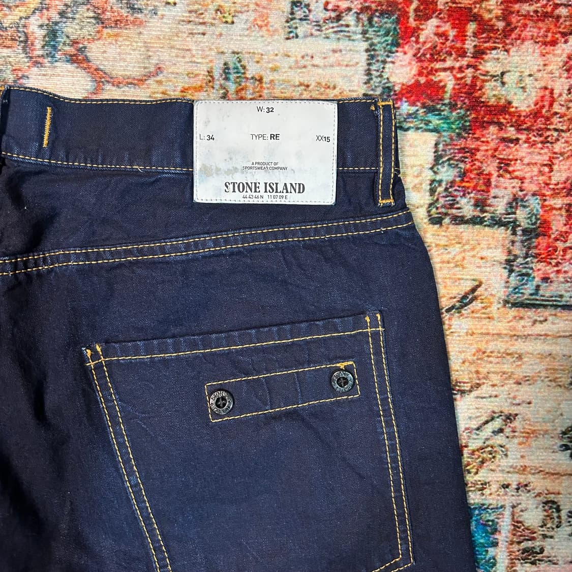 [32] 스톤 아일랜드 셀비지 생지 데님팬츠 상품이미지9
