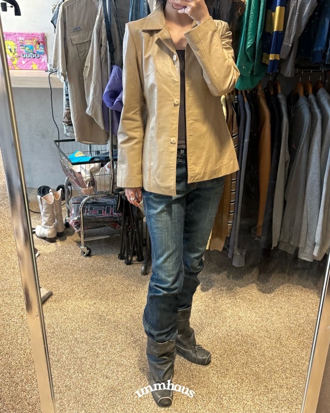 Leather jacket 상품이미지1