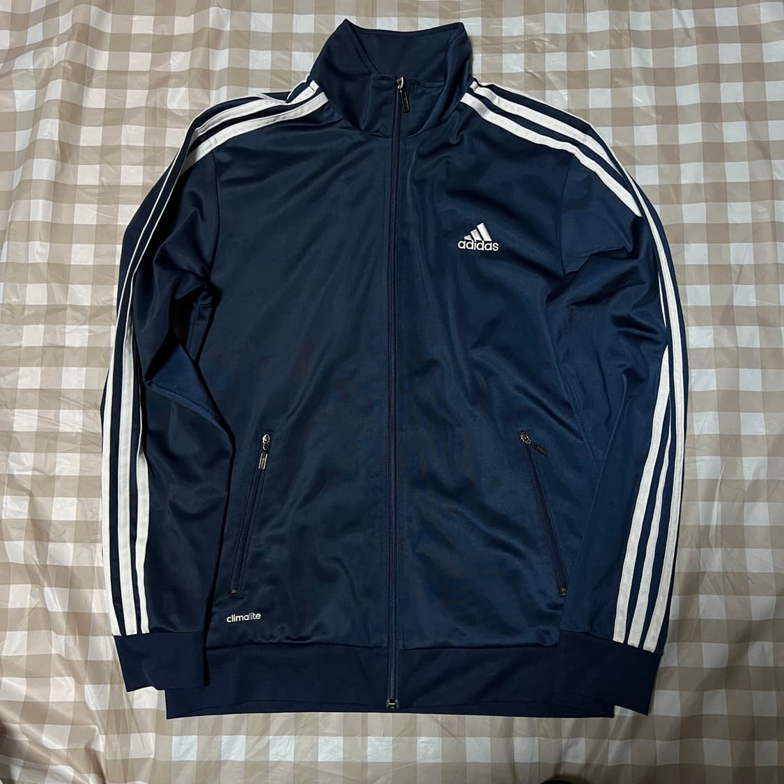 아디다스 빈티지 져지 네이비 95 삼선 트랙탑 집업 Y2K 상품이미지1