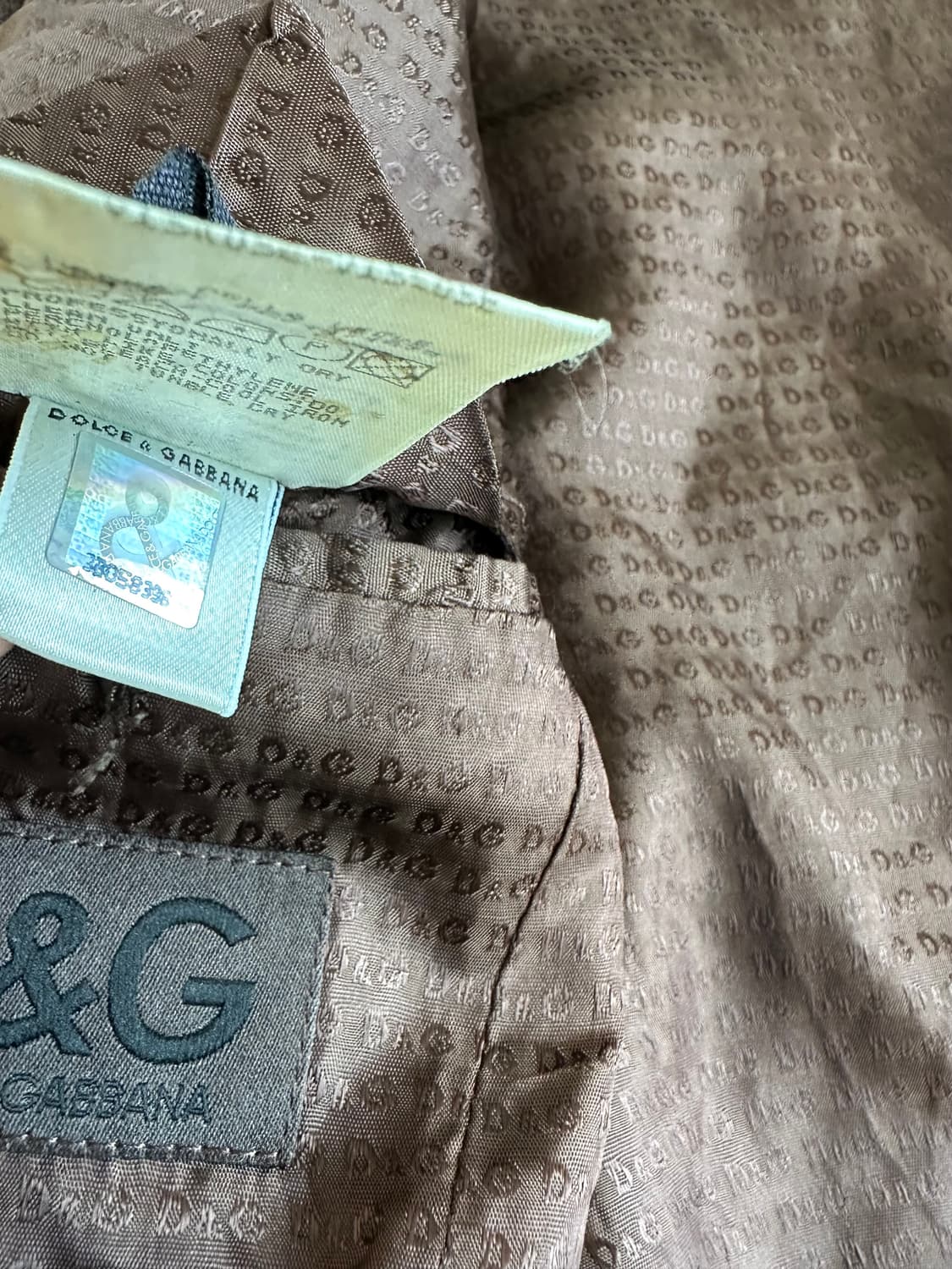 돌체앤가바나 2000s 벨벳 브라운 블레이저 상품이미지8