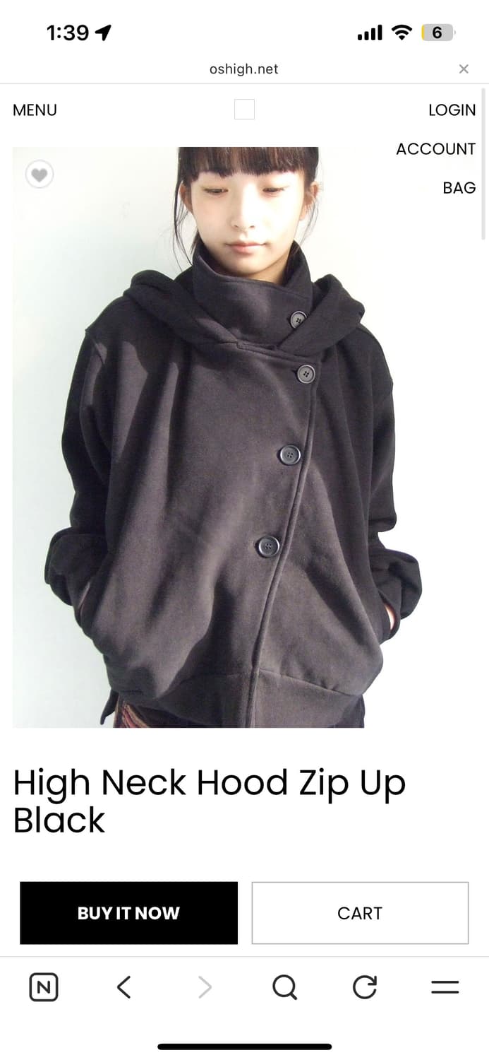 오스하이 oshigh 하이넥 후드집업 상품이미지1