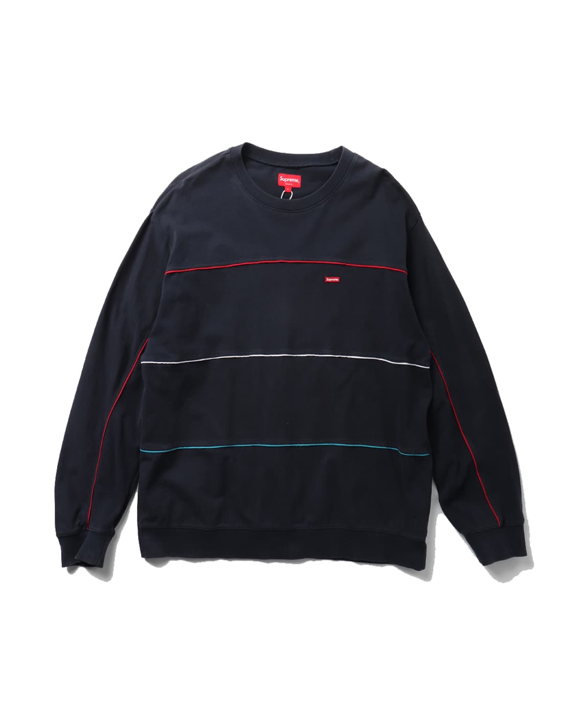 Supreme Multicolor Piping Pique Crewneck 상품이미지1