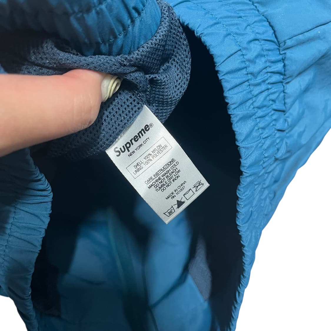 슈프림 리플렉티브 블루 바람막이 상품이미지7