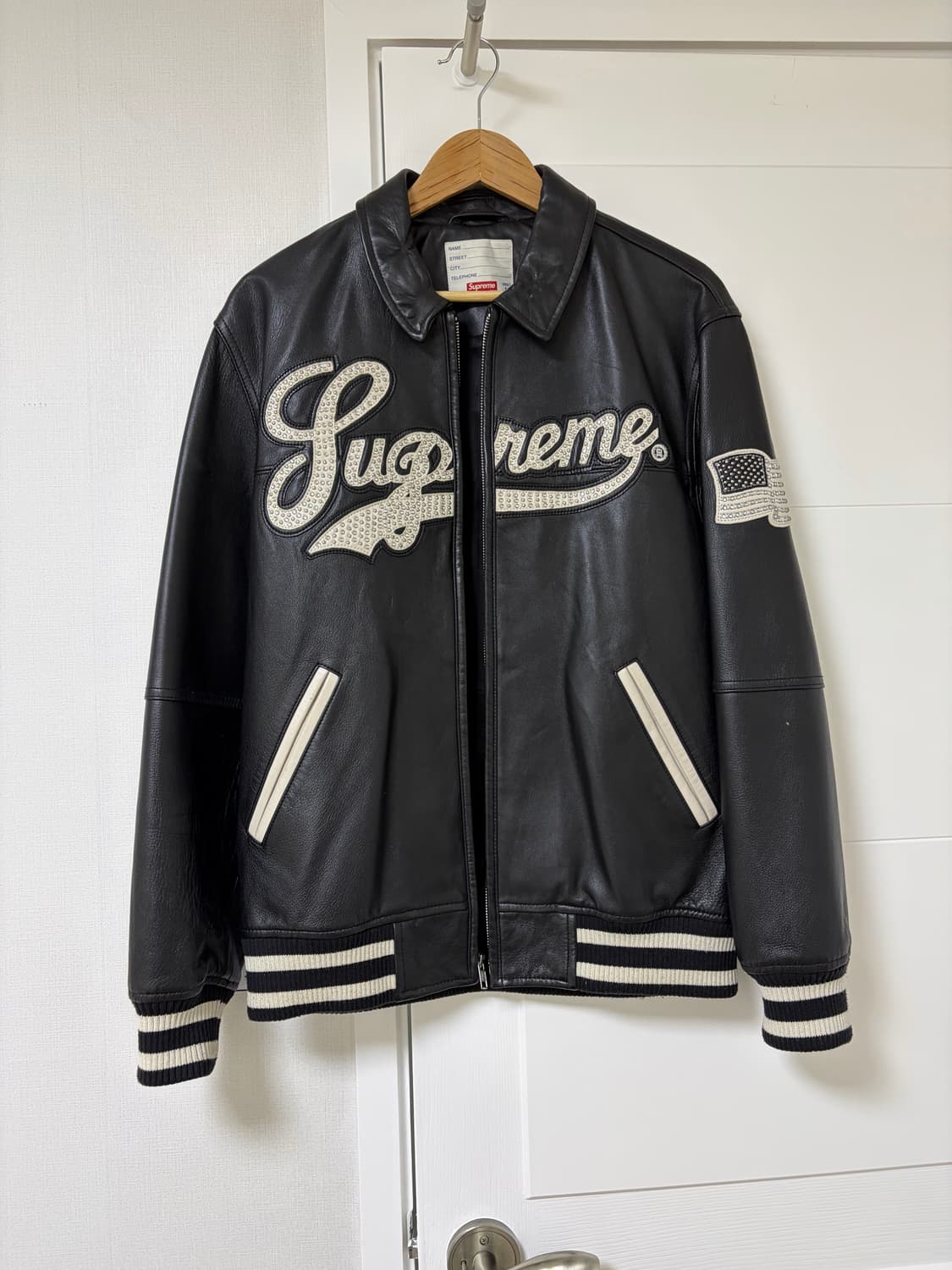 슈프림 레더자켓 상품이미지1