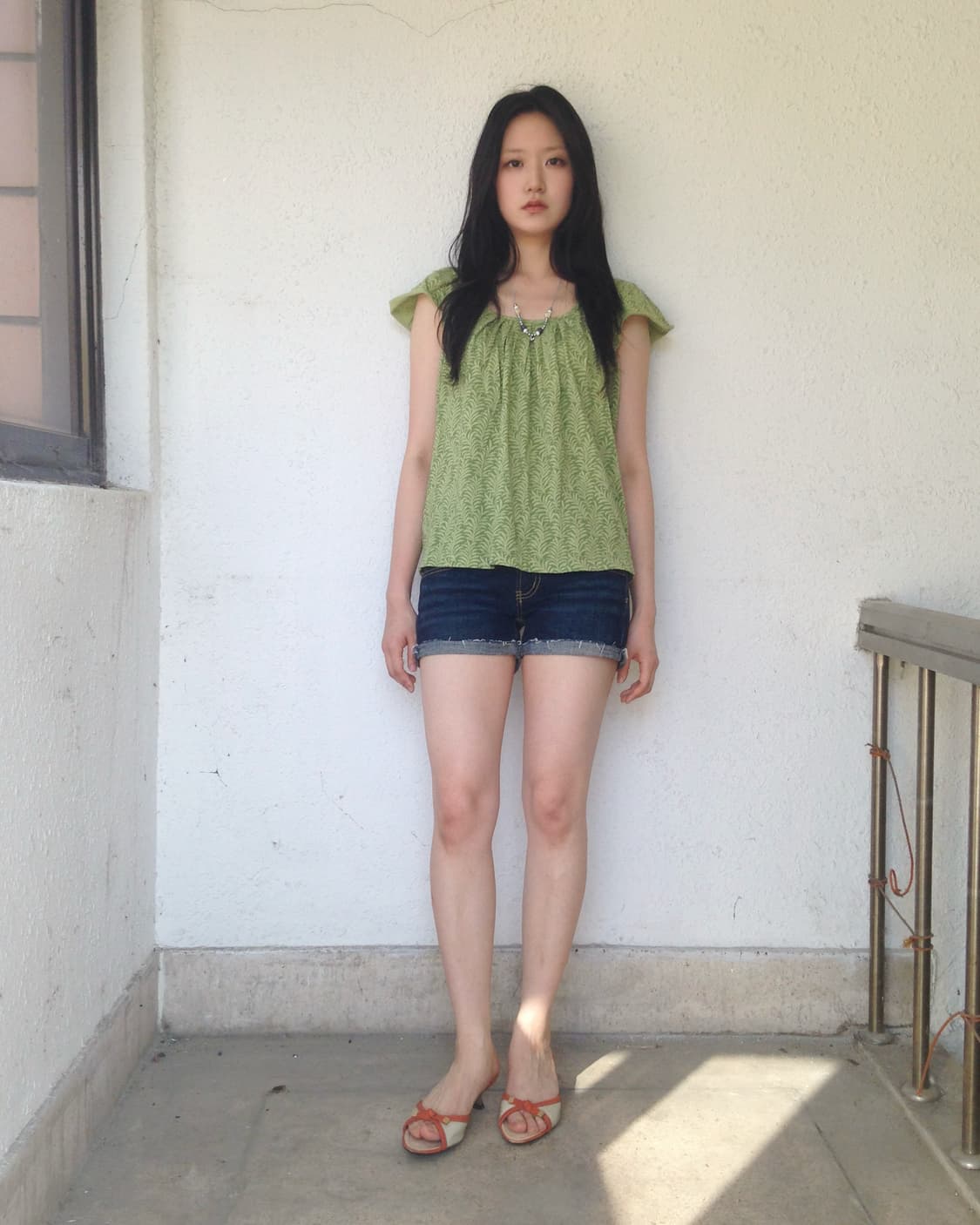 American Eagle 리프 셔링 블라우스 상품이미지3