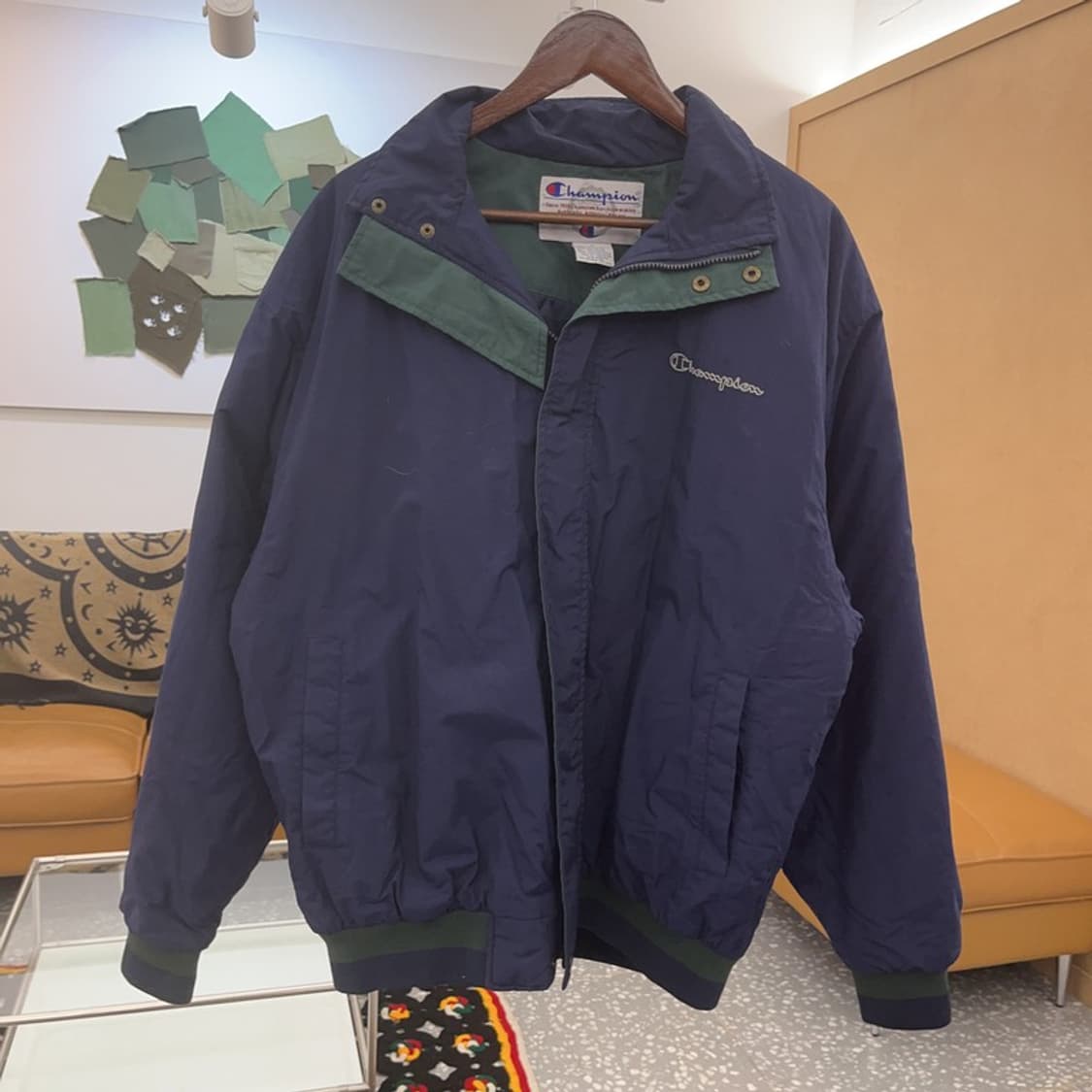 챔피온 레트로 빈티지 백로고 바람막이 자켓 110 C07733 상품이미지3