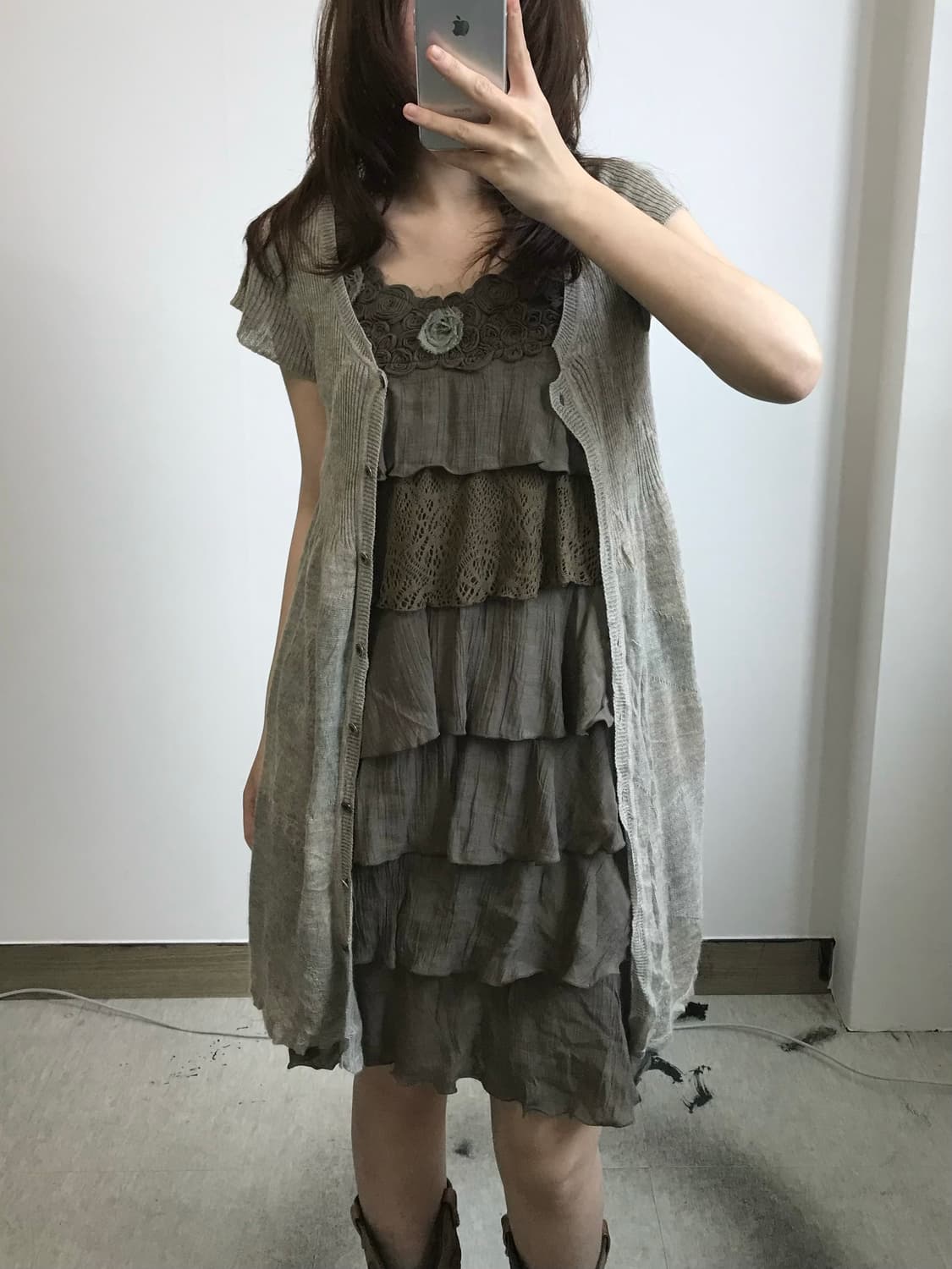 빈티지 린넨 모리 가디건 상품이미지1