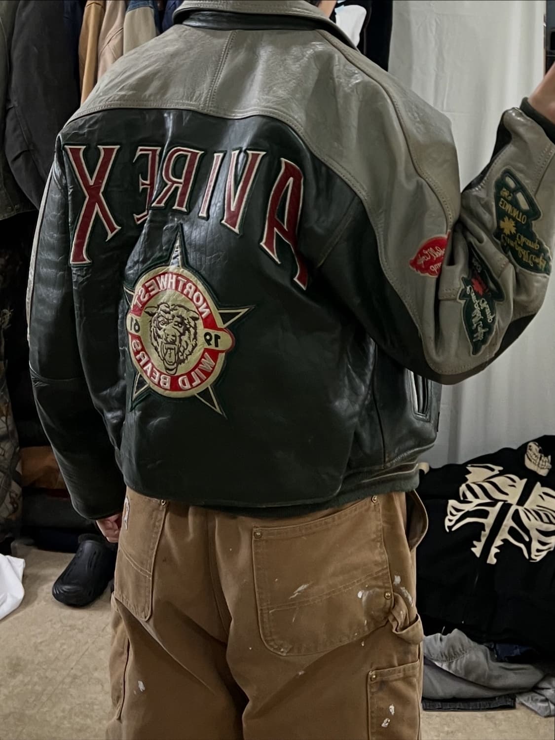 아비렉스 가죽자켓 바시티자켓 상품이미지4