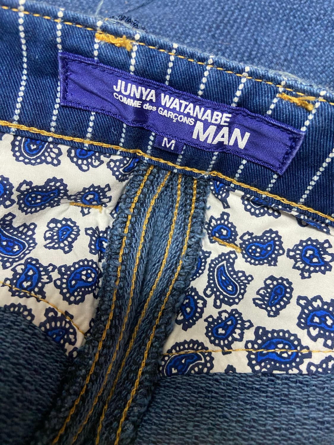 준야 와타나베 15SS 사시코 레더 패치 사루엘 팬츠 상품이미지9