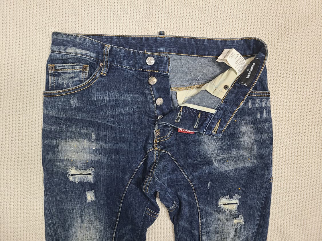 DSQUARED2 진청 디스트로이드 데님 팬츠 상품이미지3