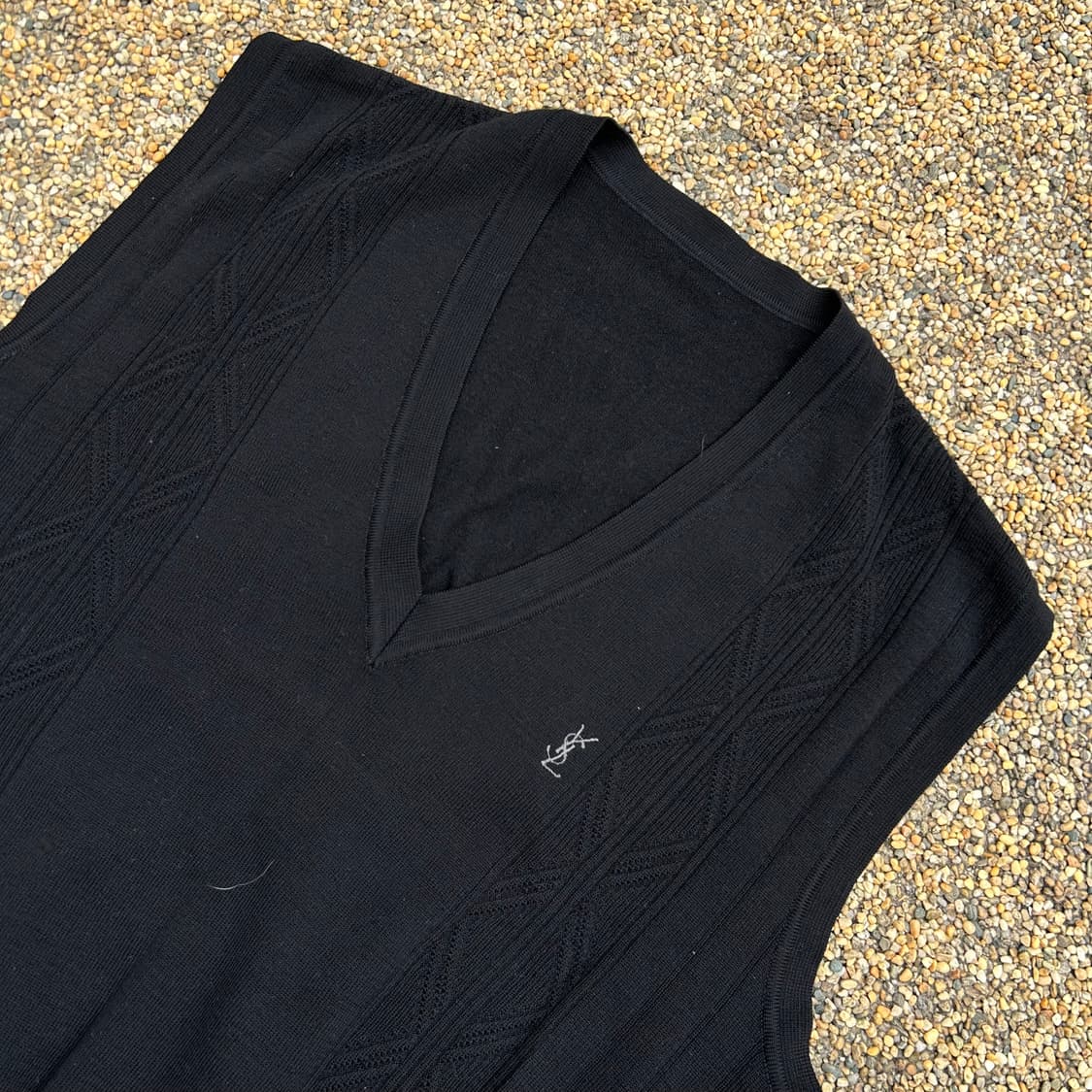 입생로랑(YSL)블랙 니트 베스트 상품이미지2