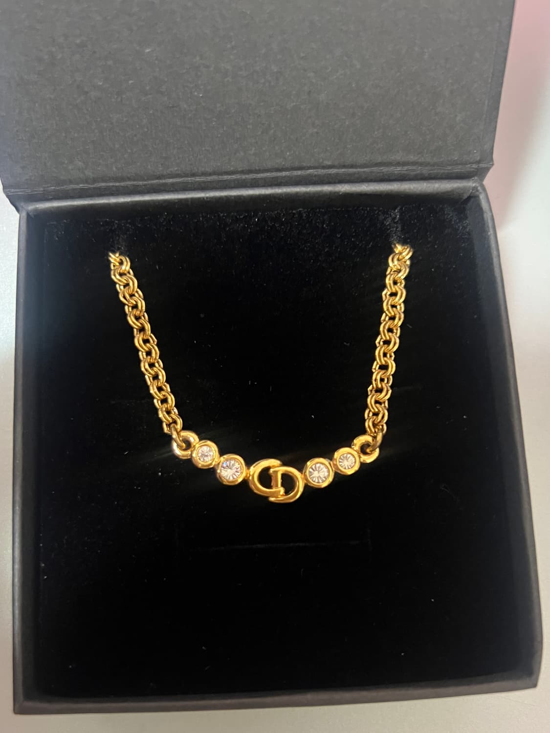 정품 디올 예리 큐빅 목걸이 상품이미지1