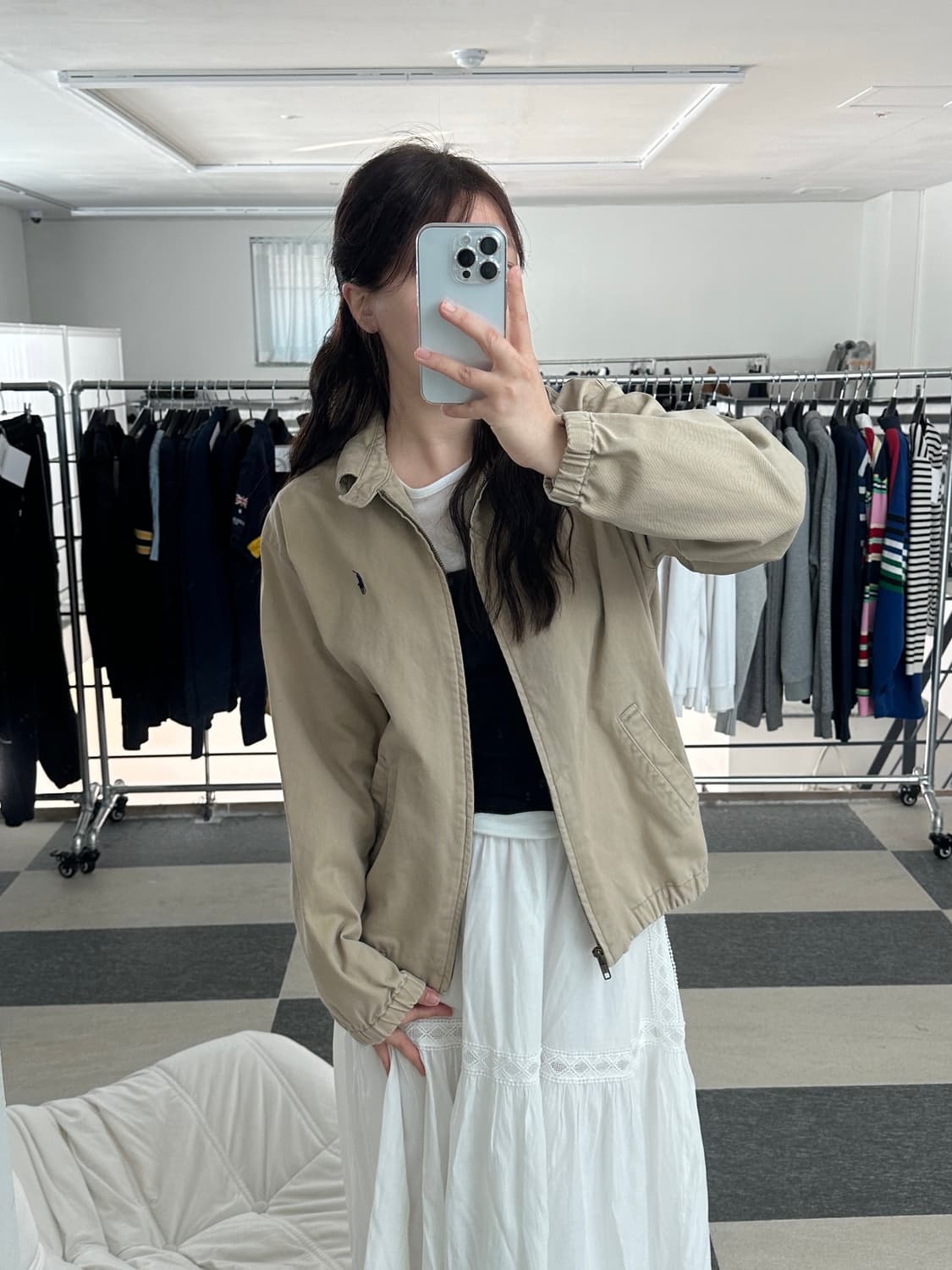 폴로 랄프로렌 베이지 해링턴 자켓  상품이미지3