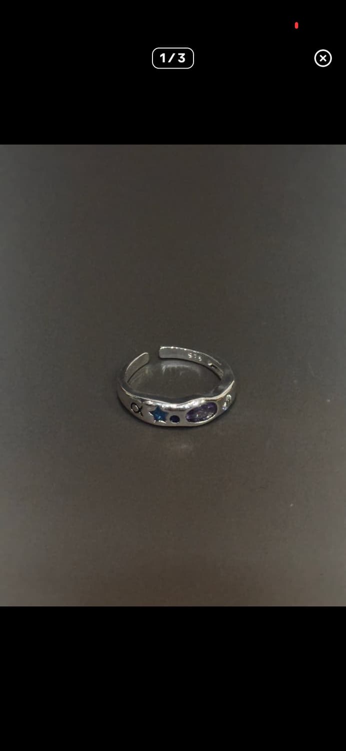 Moon 반지 /18size/2품 상품이미지2