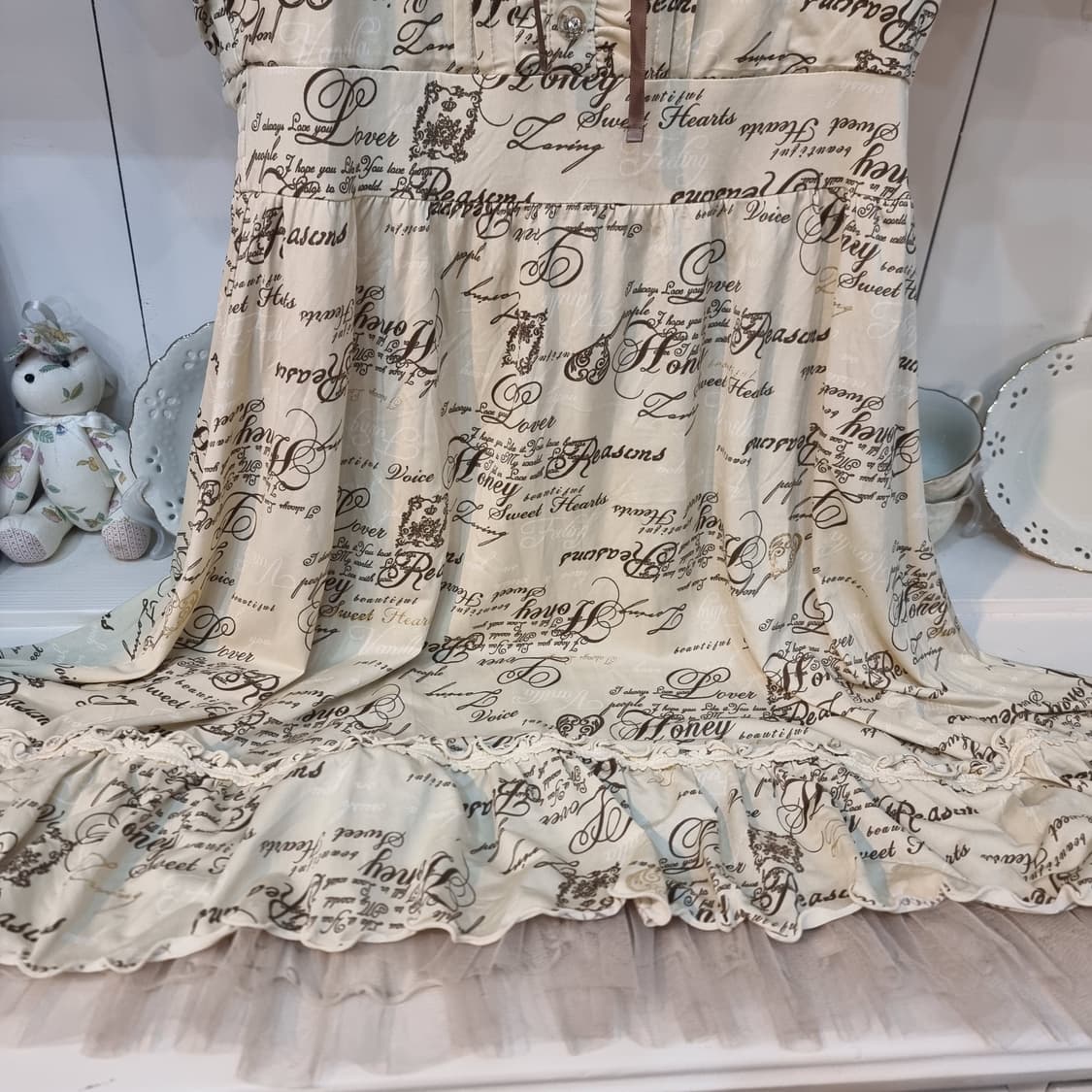 axes femme 레이스 카라 패턴 원피스 상품이미지3