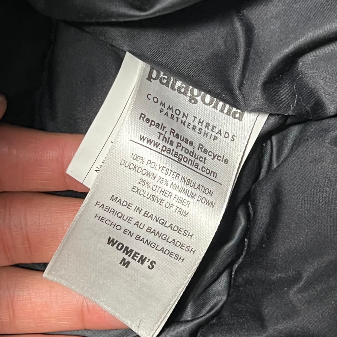 M 여성용 파타고니아 덕다운 후드 롱패딩 상품이미지5