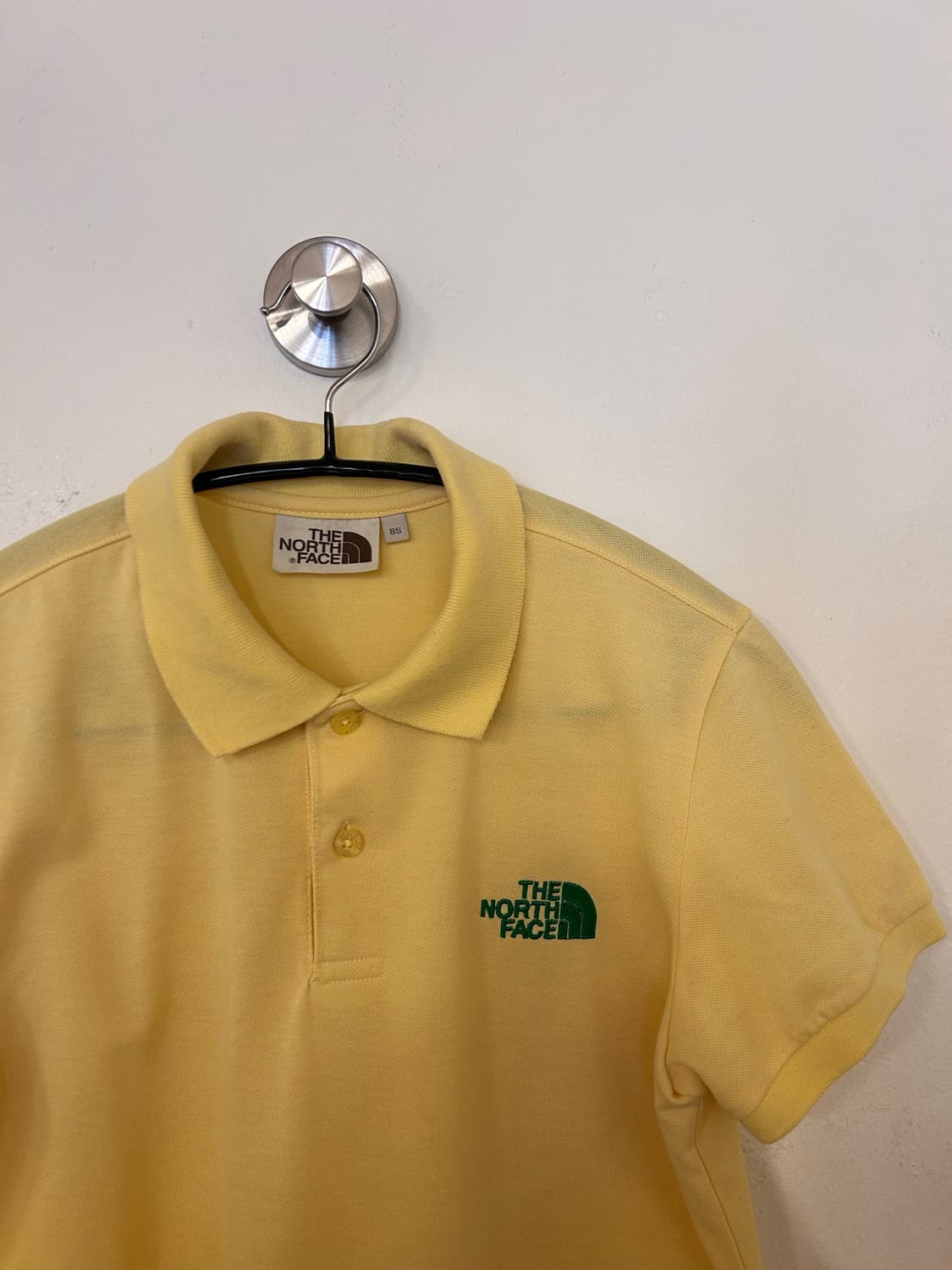 노스페이스 85(XS) 옐로우 반팔 폴로티 상품이미지3