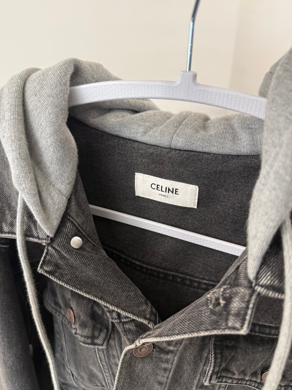 (L) 셀린느 후드로고 흑청자켓  상품이미지3