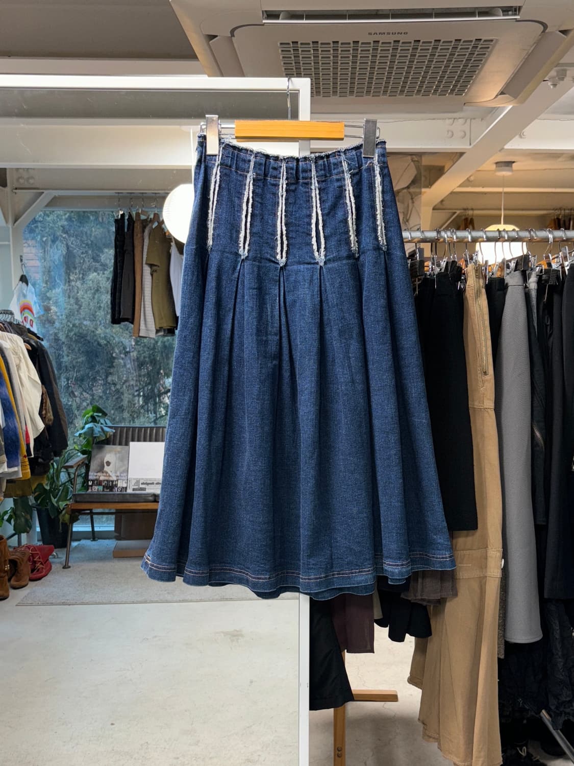 Y's for living 데님 플레어 스커트 상품이미지1