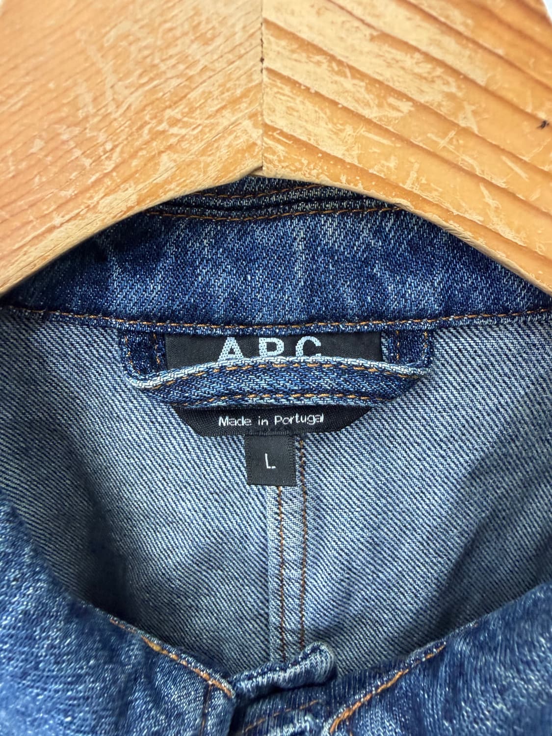 정품) APC 아페쎄 남성 데님 청자켓 L 상품이미지5