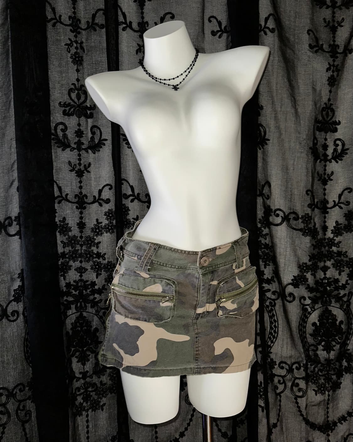 camo y2k skirt 상품이미지1