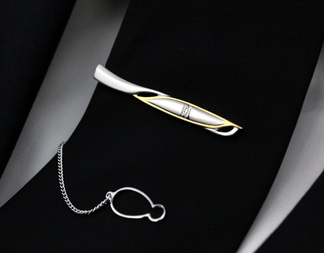 닥스 미사용 S등급 5.5cm 남자 명품 넥타이핀 커프스 세트 상품이미지9