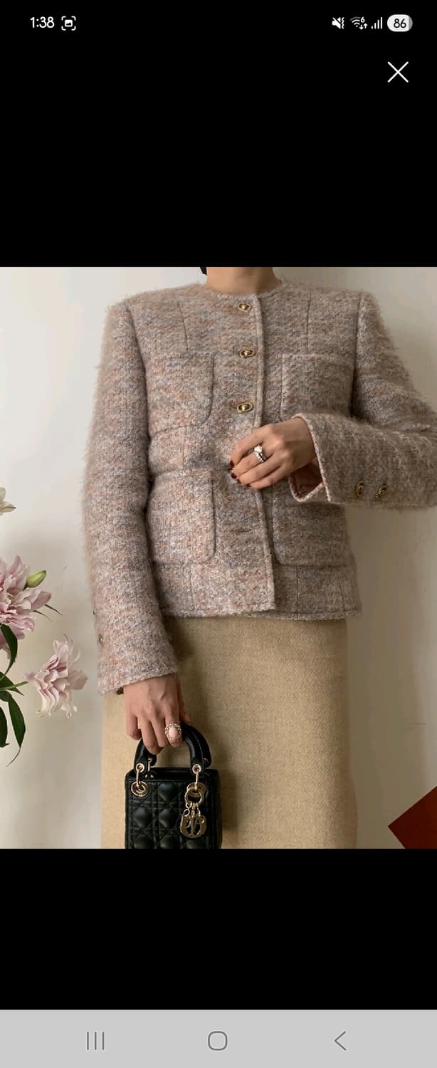 쎄모먼 르사쥬 트위드 34사이즈 상품이미지2