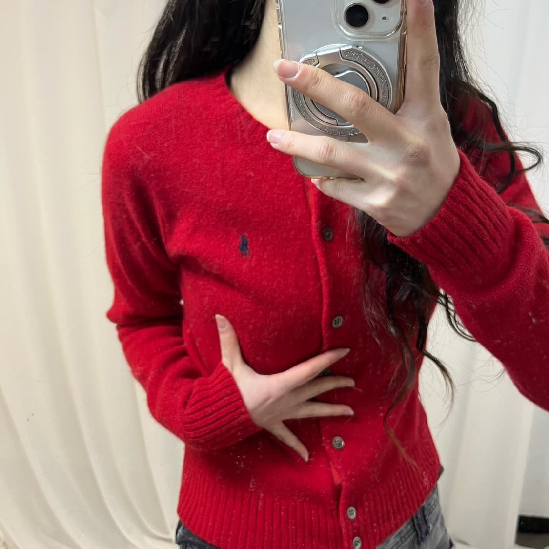 Polo Ralph Lauren Red Cardigan 상품이미지3