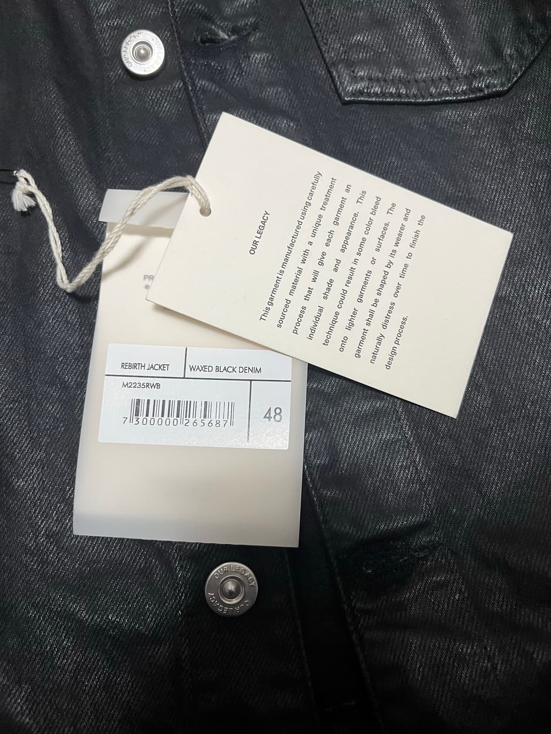 [48] 아워레가시 리버스 왁스 자켓 상품이미지3