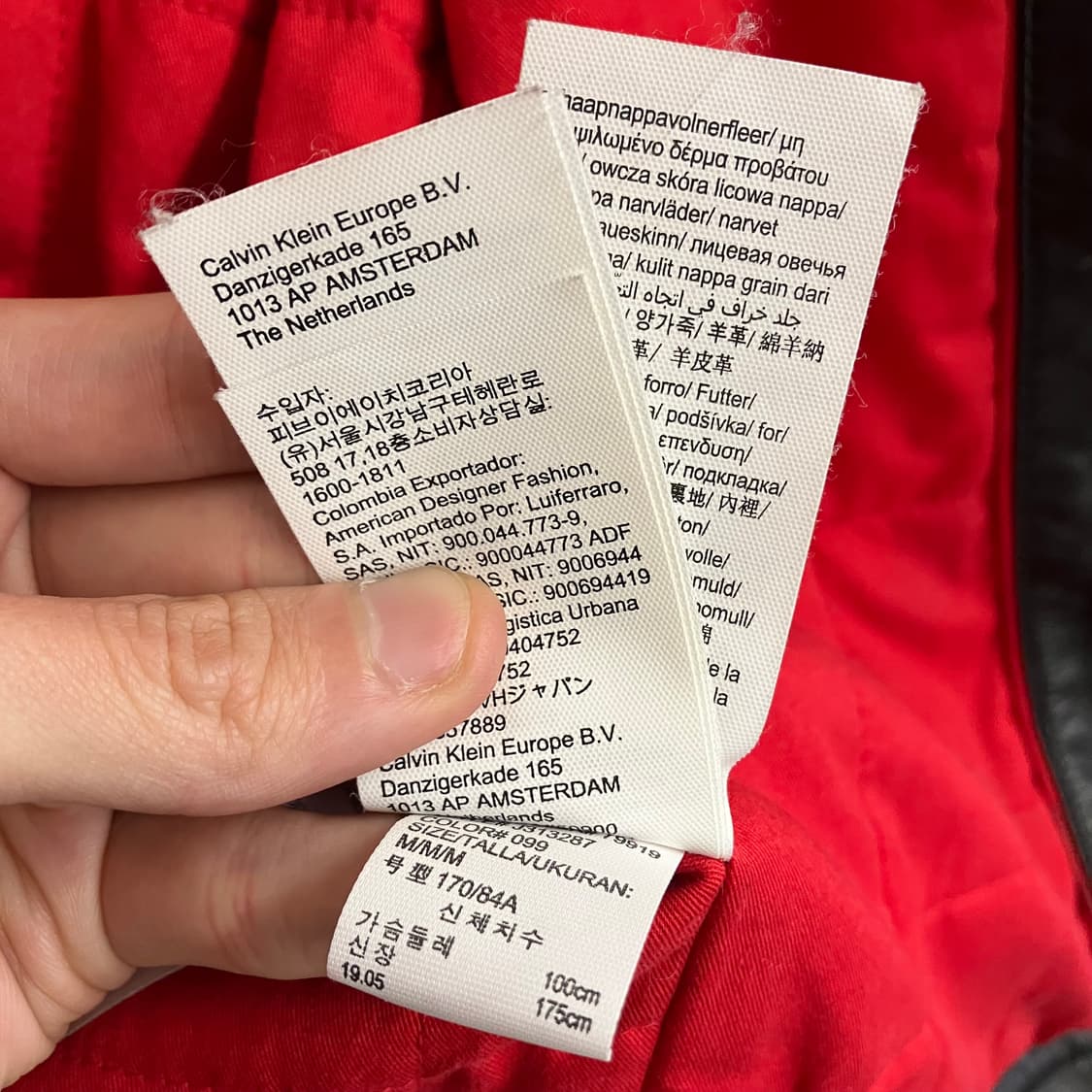 N185 ck 캘빈클라인 가죽자켓 상품이미지5