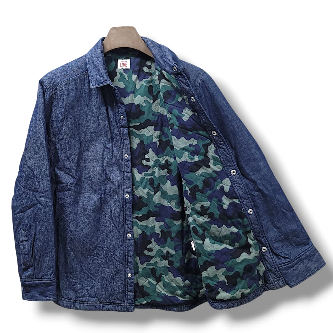 [95] 라코스테 진청 카모누빔 셔츠 자켓 상품이미지8