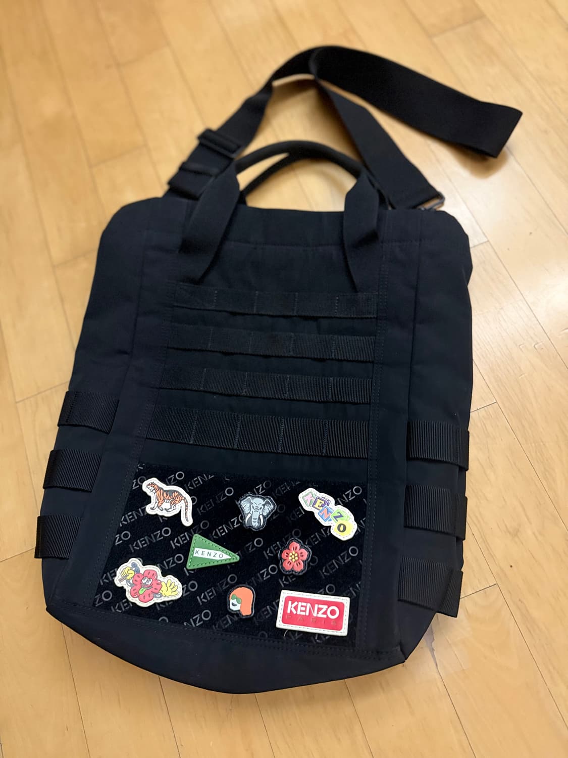 [겐조] 니고 정글 나일론 토트백 (추가 패치 5종 세트 포함) 상품이미지1