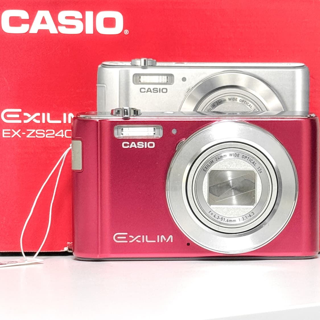 카시오 엑슬림 ZS240 체리레드 빈티지디카 상품이미지7