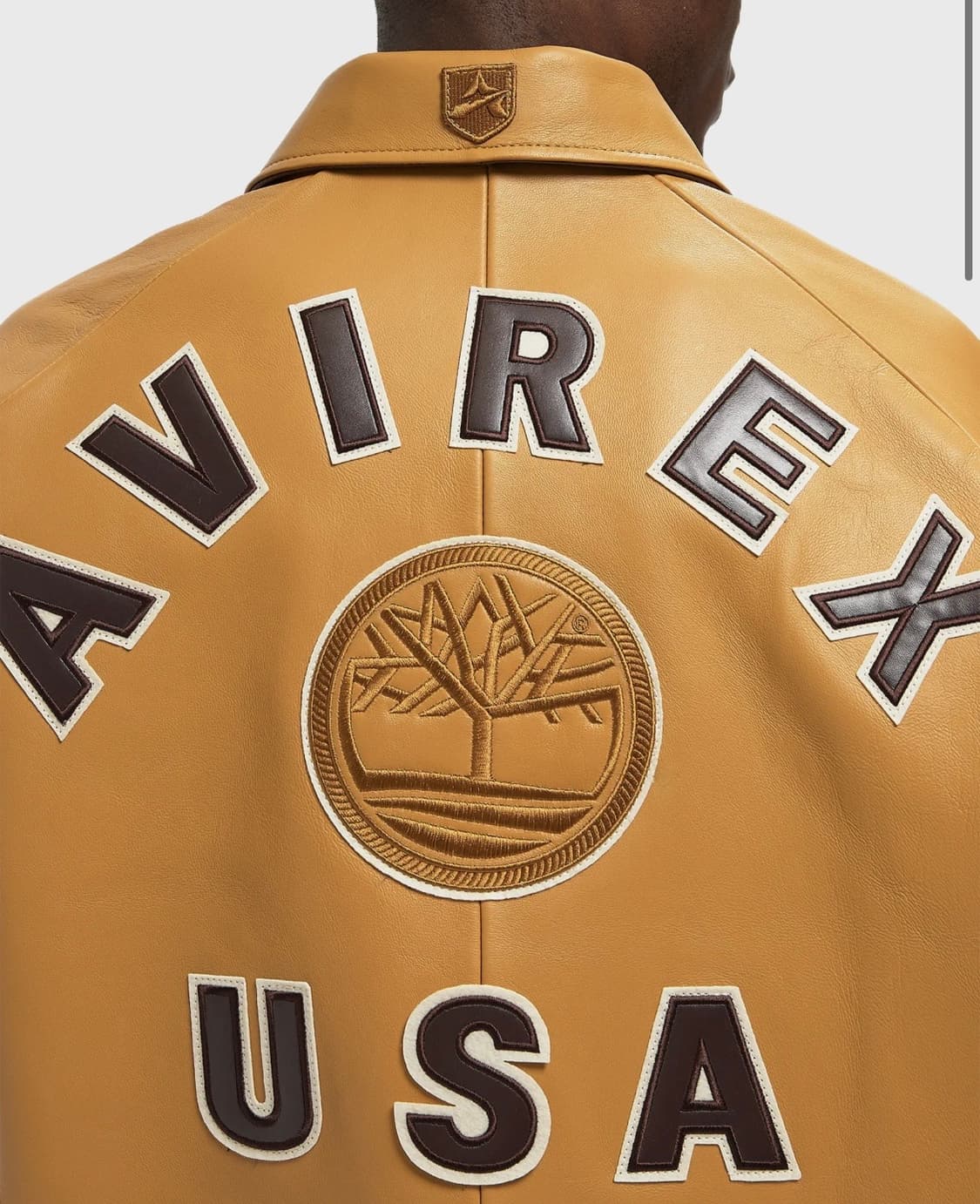 아비렉스 50주년 팀버랜드 콜라보 바시티 래더자켓 상품이미지4