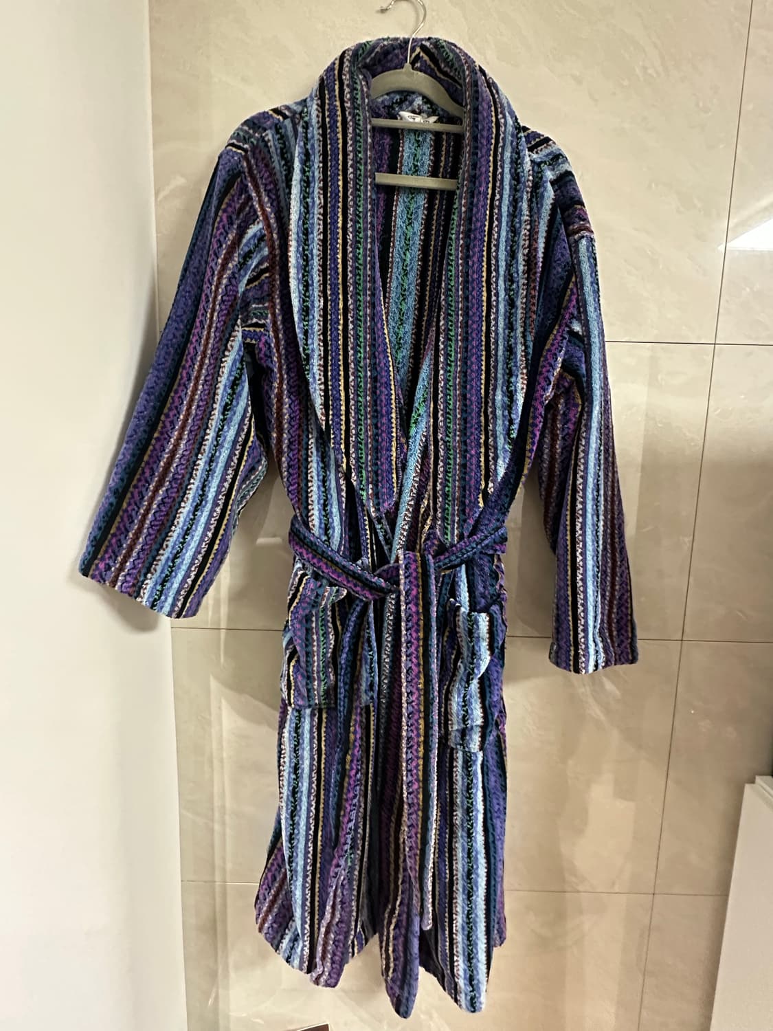 미쏘니 샤워 가운 로브 L 남여공용 남자사이즈 새상품 상품이미지5