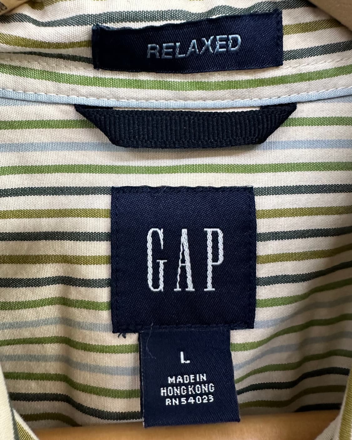 (XL오버)GAP 스트라이프 셔츠-M2264 상품이미지5