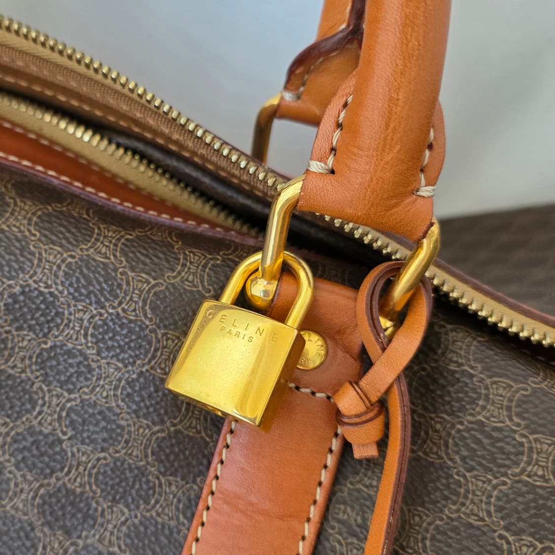 [정품 CELINE] 셀린느 마카담 키폴 보스턴백 토트백 여행용가방 상품이미지3
