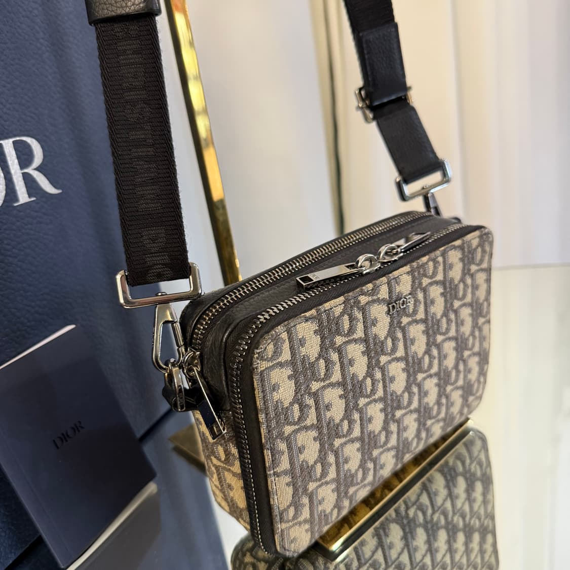 [정품] 디올 오블리크 스트랩 메신저 파우치 크로스백 상품이미지4