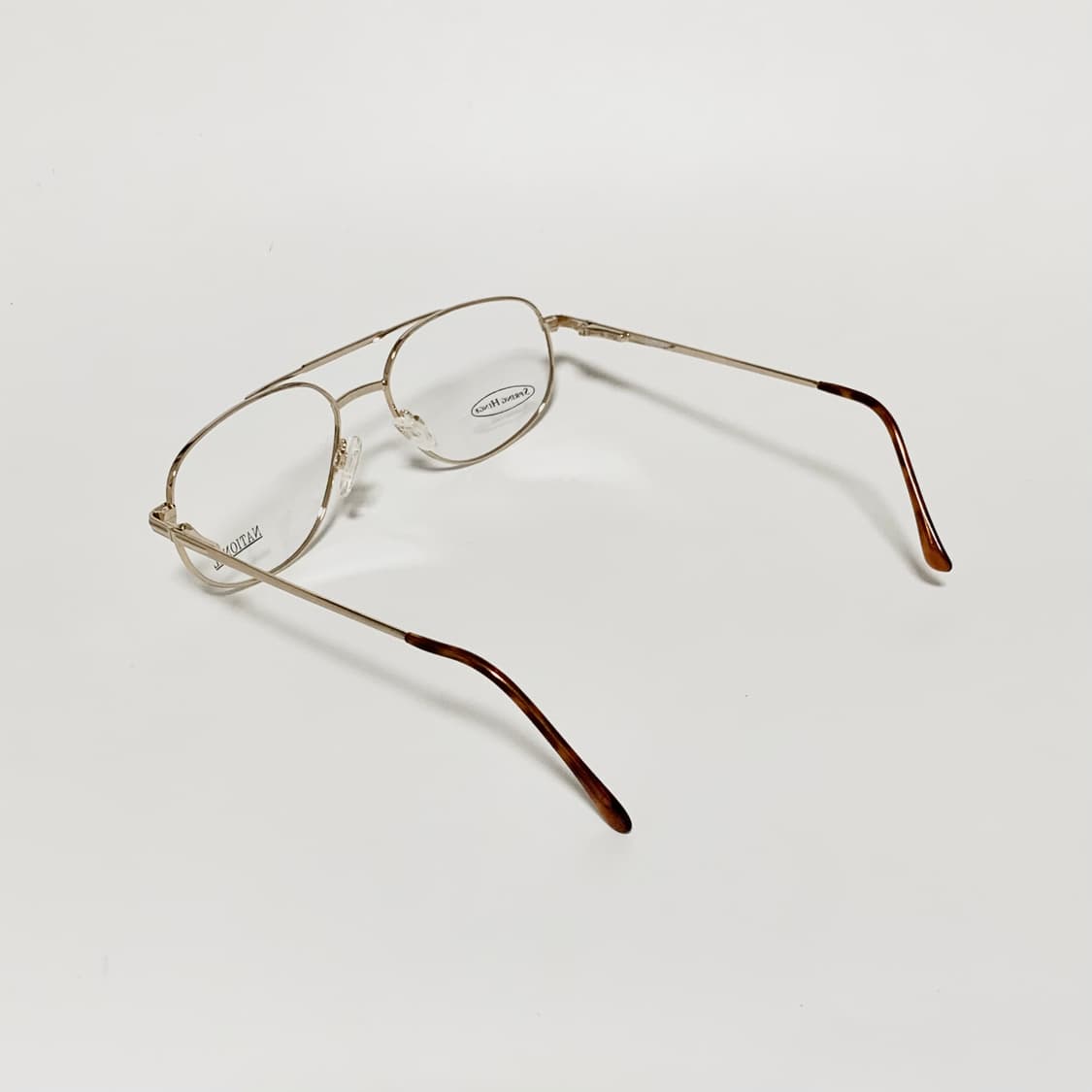 843 데드스탁 픽키 빅사이즈 투브릿지 골드 프레임 빈티지안경 상품이미지6