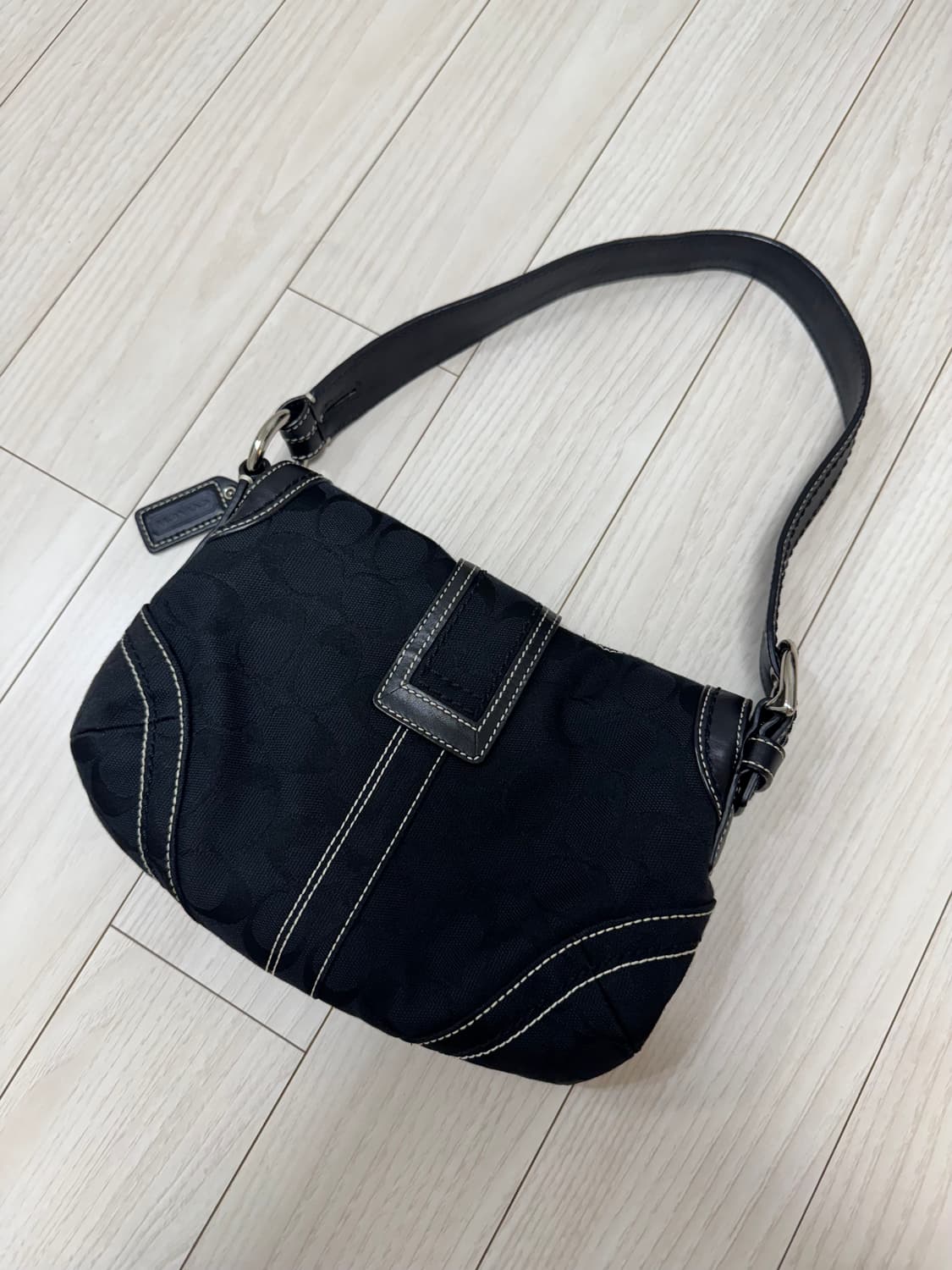 빈티지 코치 자카드 바케트백 상품이미지2