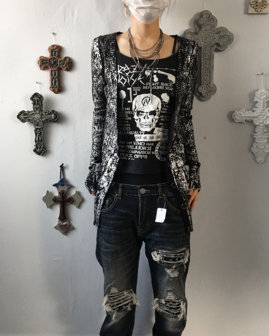 Moussy knit cardigan 상품이미지5