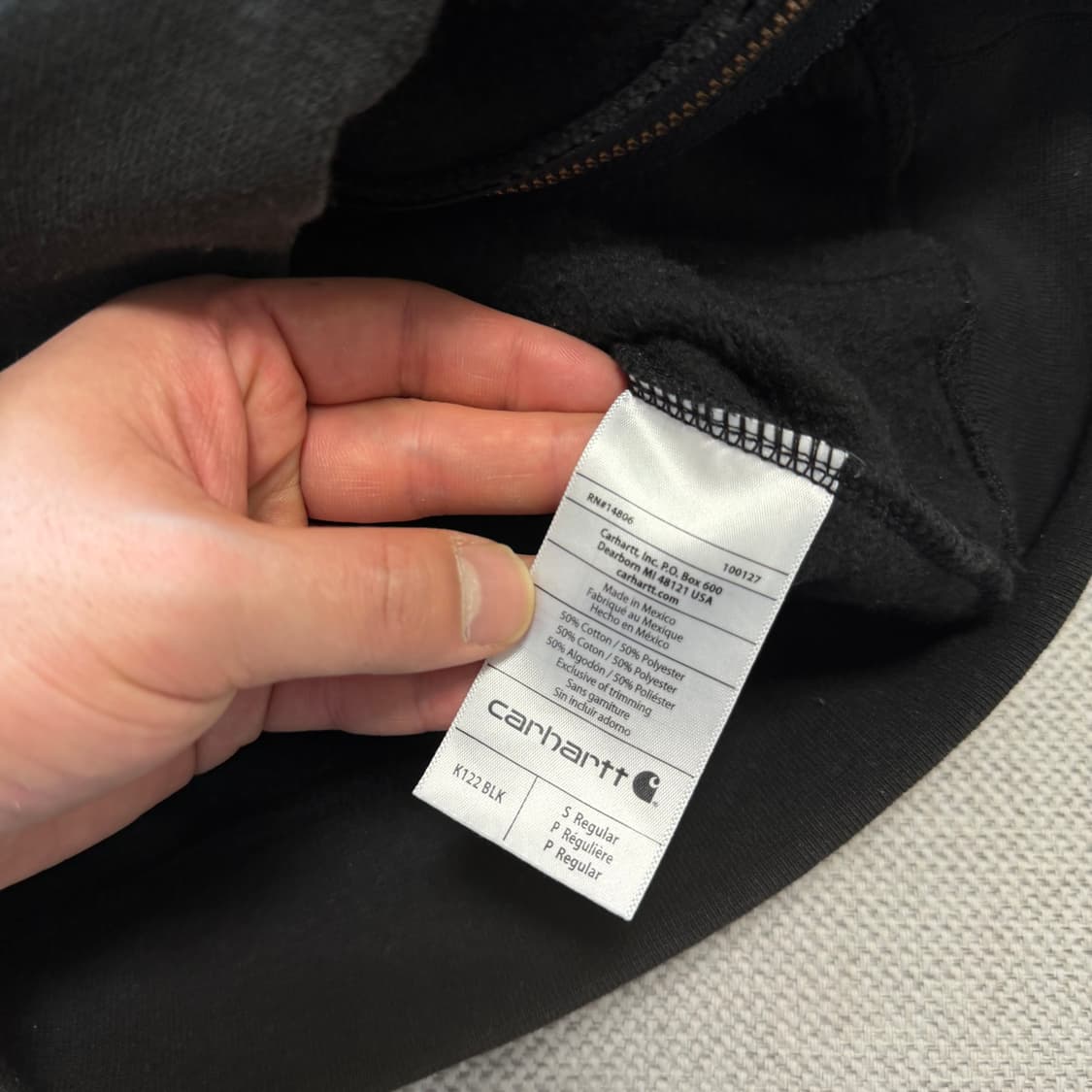 칼하트 오리지널 핏 후드집업 상품이미지3